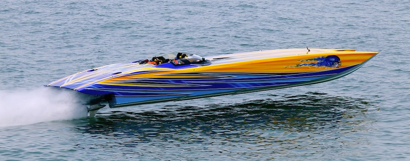 air brush speed boat painting