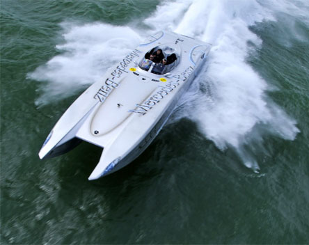 Mercedes Themed Power Boat